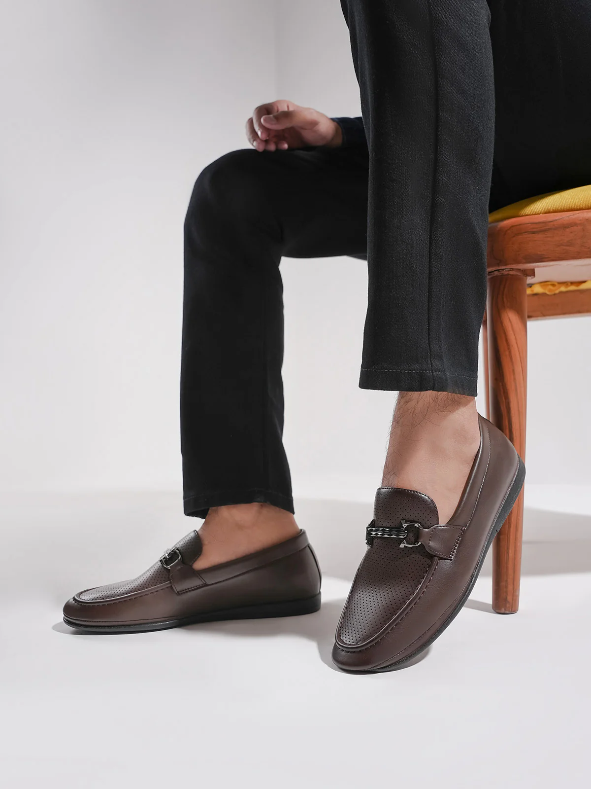 Men "ALDIVA" Smart Texture Design Loafers