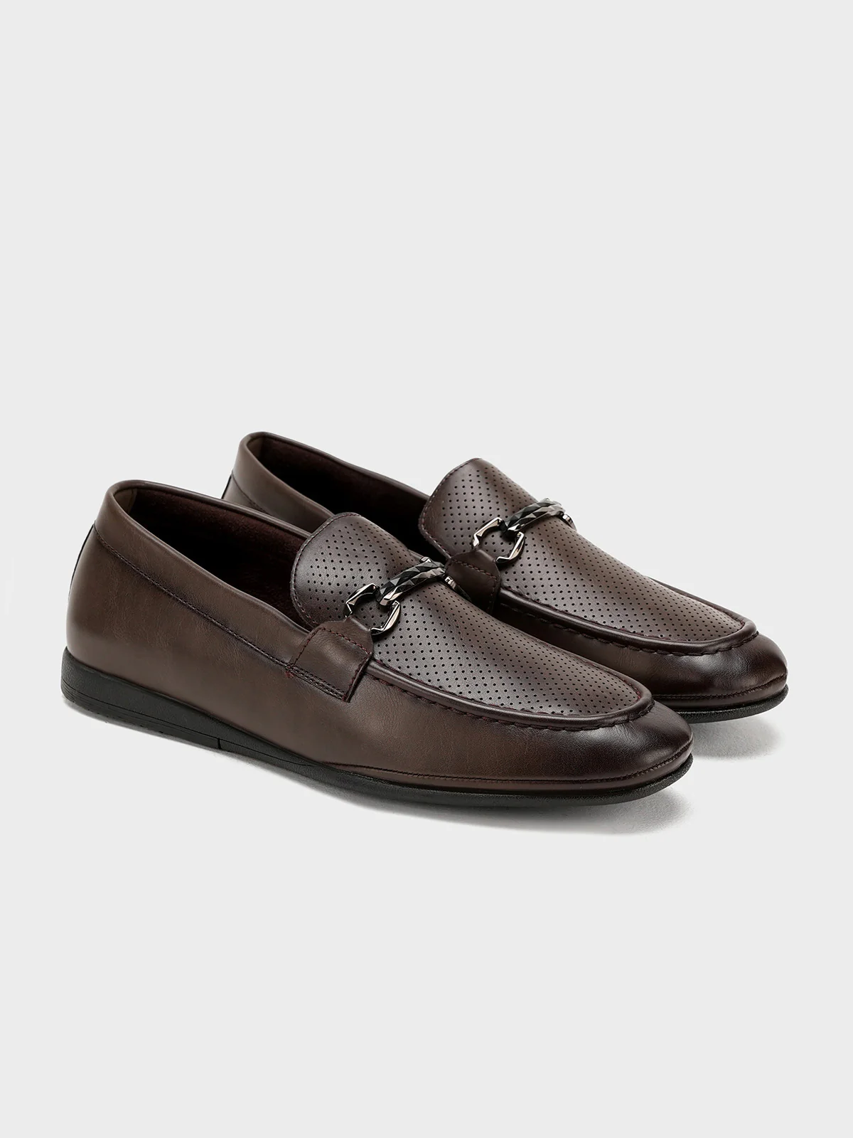 Men "ALDIVA" Smart Texture Design Loafers - Image 4