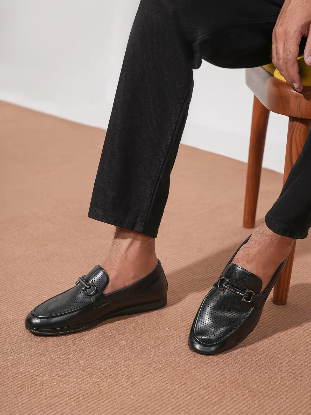 Men "ALDIVA" Smart Texture Design Loafers - Image 6