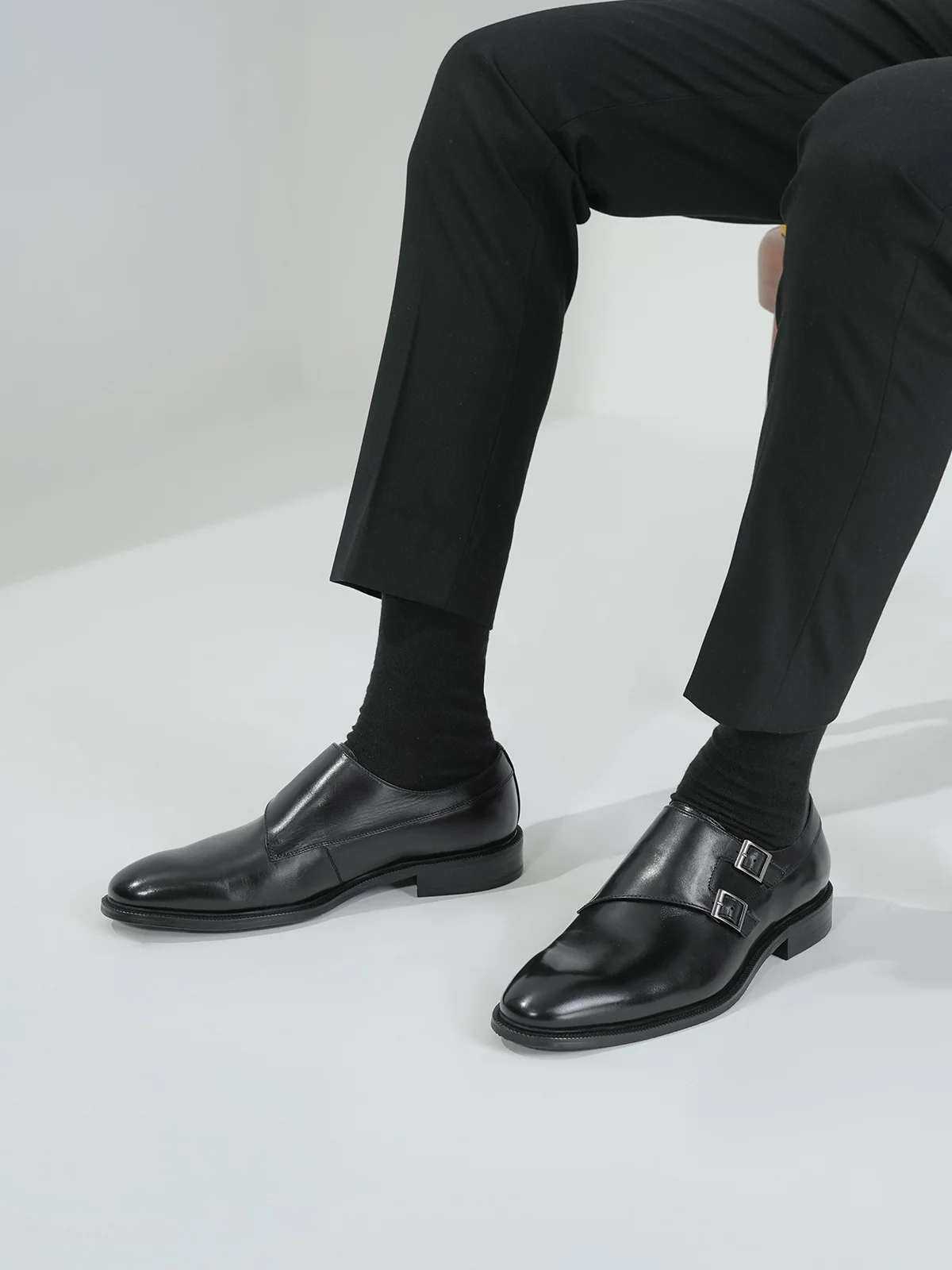 Men "ANAHID" Monk Strap Leather Formal Shoes - Image 6