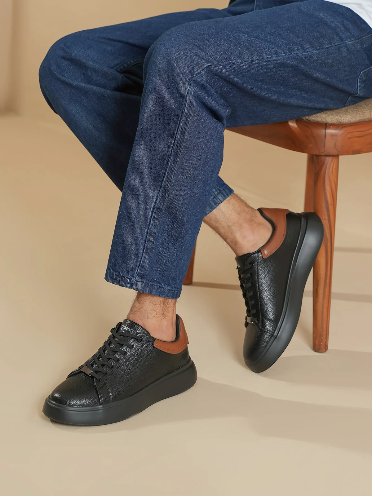 Men "AROHA" Comfort Lace Up Trainers - Image 6