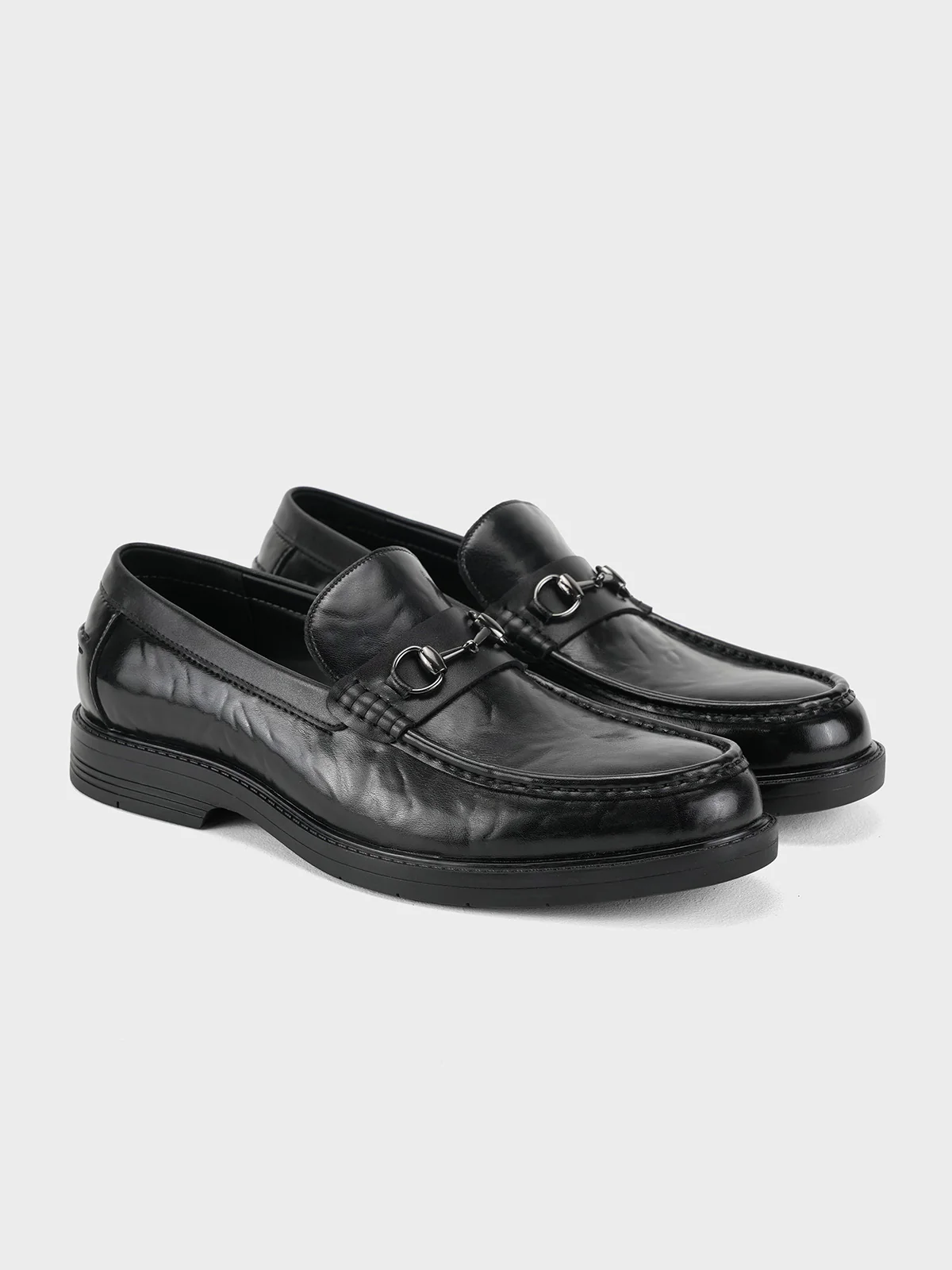 Men "ARSENI" Modern Slip On Leather Formals - Image 2
