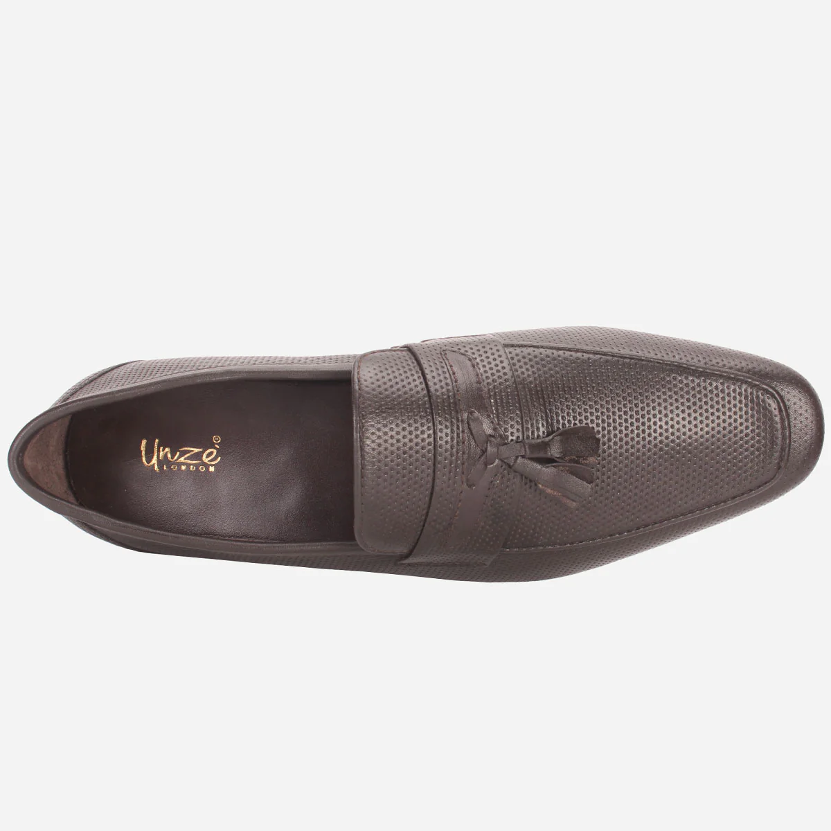 Men "ASTON" Leather Slide In Loafers Shoes - Image 4