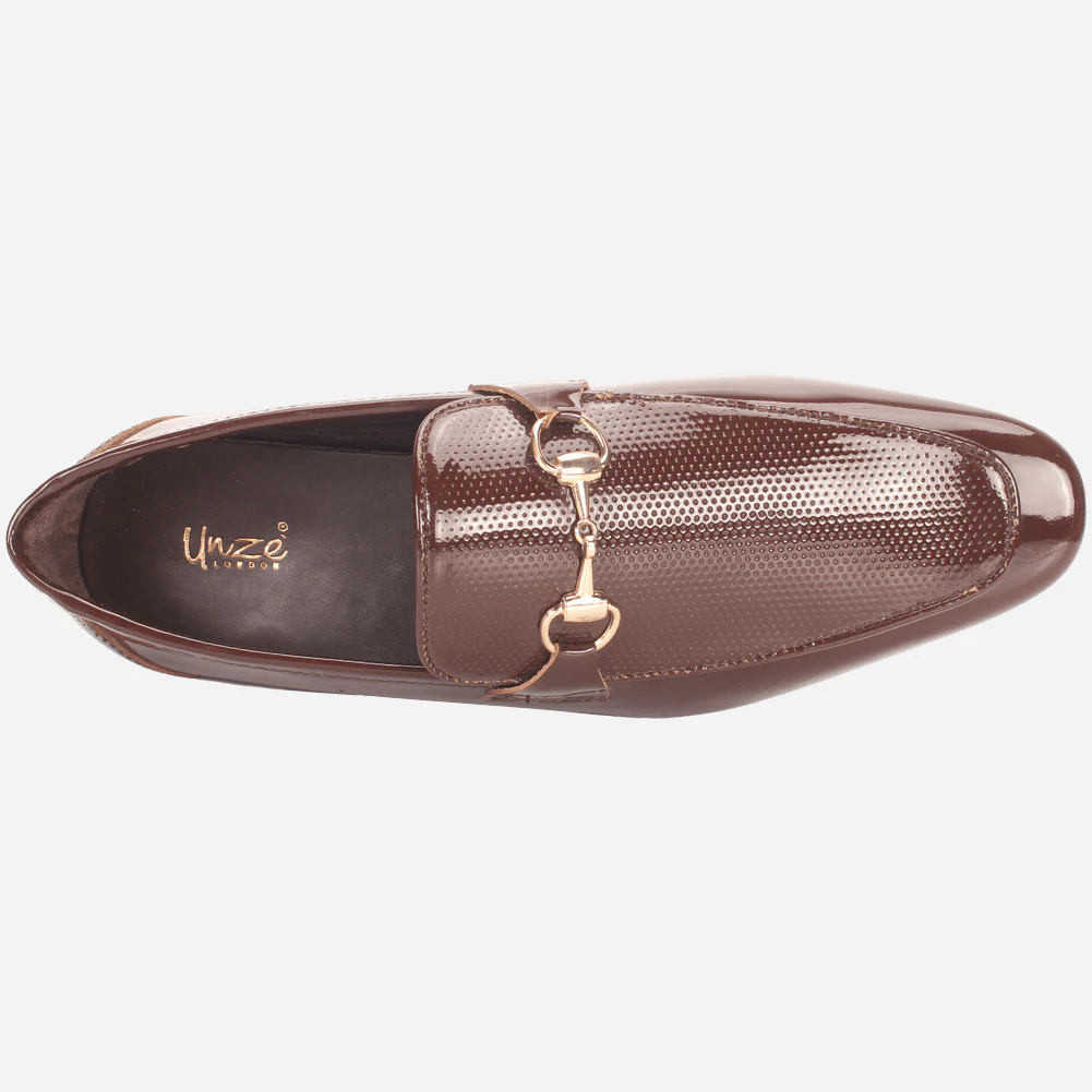 Men "BORRIS" Leather Formal Dress Slip-On Shoes - Image 4