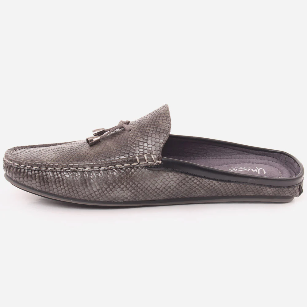 Men "CARLE" Square Toe Rubber Sole Moccasins - Image 3