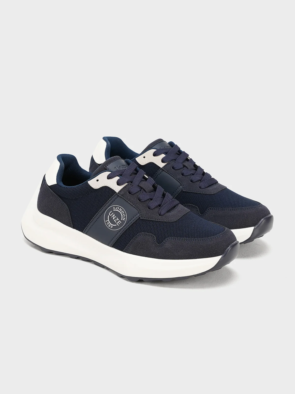 Men "DUNLAP" Trendy Lace Up Trainers - Image 4