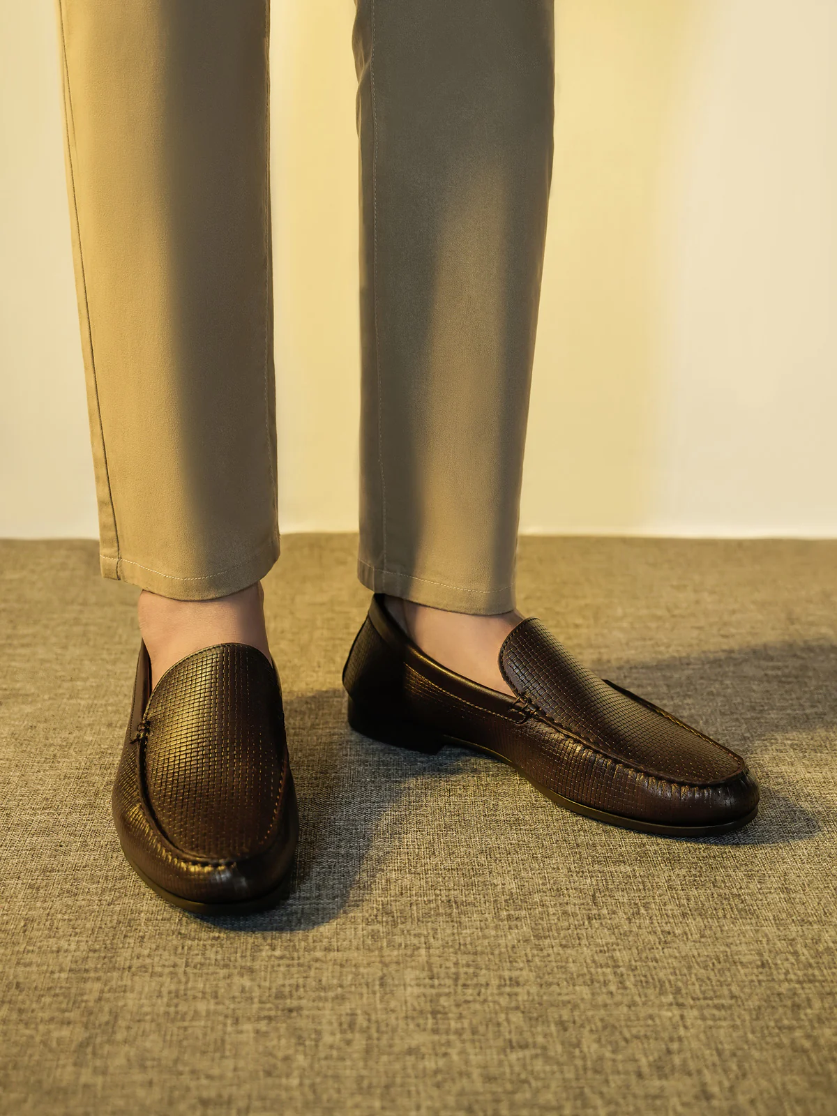 Men "FELIPE" Penny Keeper Casual Slip-On Leather Moccasins - Image 9