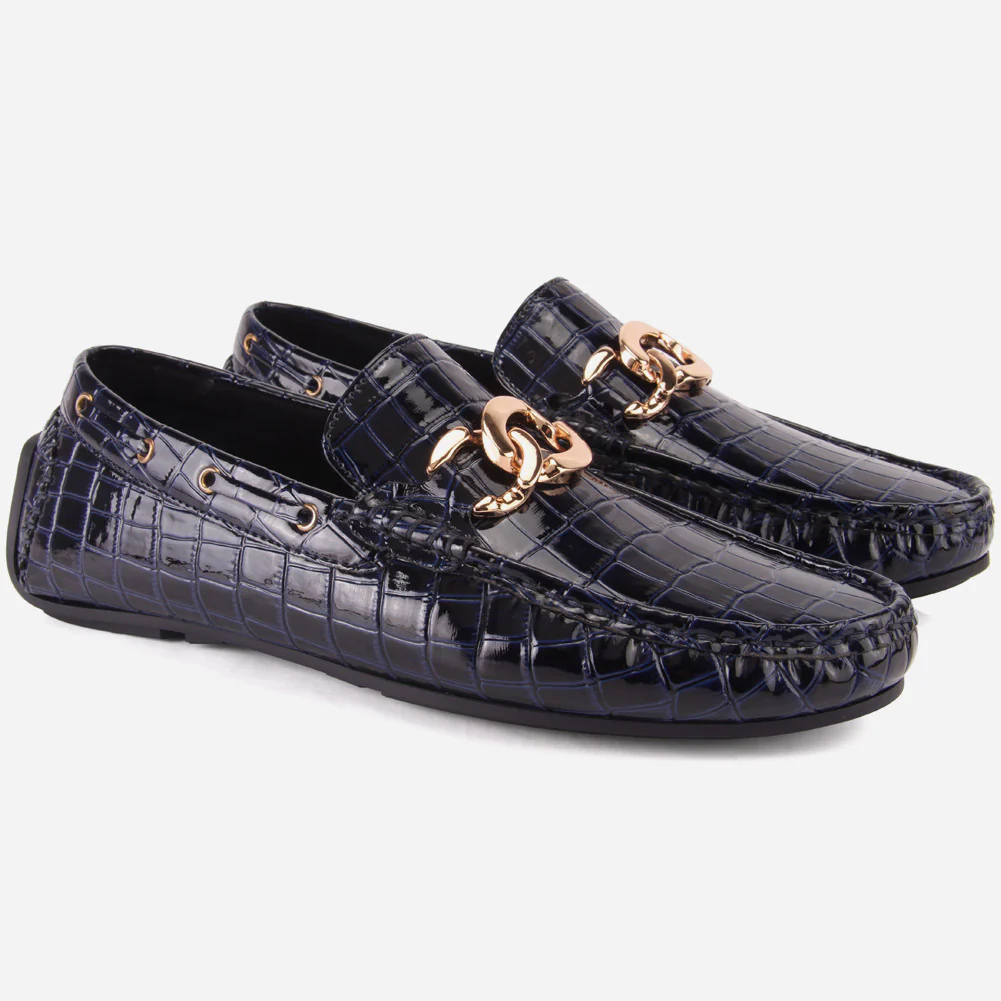 MEN "GAEL" SLIP ON RUBBER SOLE MOCCASINS - Image 2