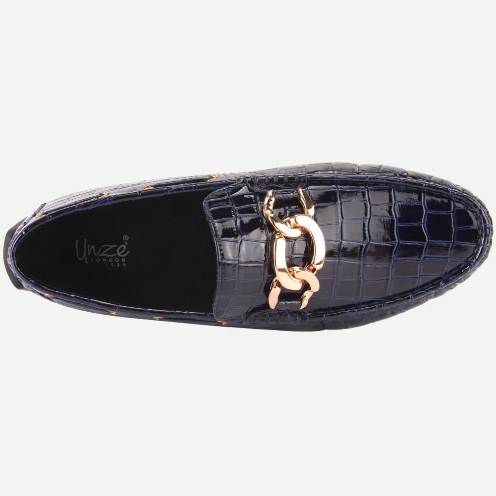 MEN "GAEL" SLIP ON RUBBER SOLE MOCCASINS - Image 4