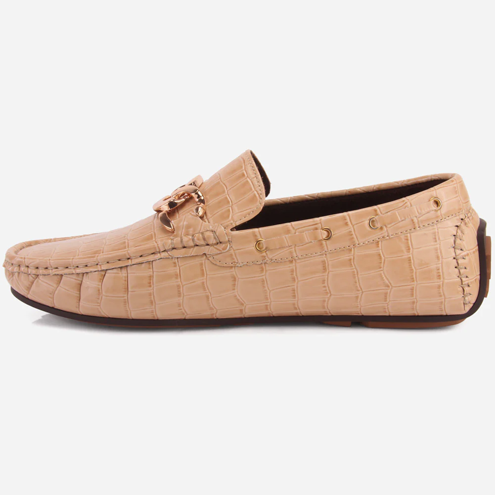 MEN "GAEL" SLIP ON RUBBER SOLE MOCCASINS - Image 3