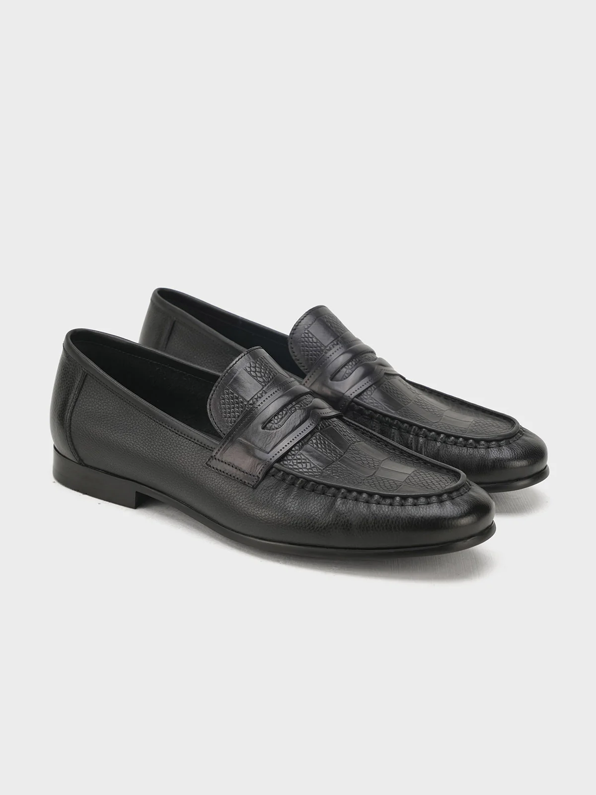 Men "GLINDA" Premium Leather Formal Slip On Shoes - Image 4