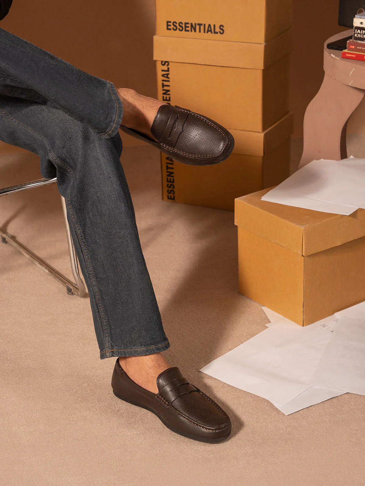 Men "HAROLD" Convenient Slip On Moccasins - Image 3