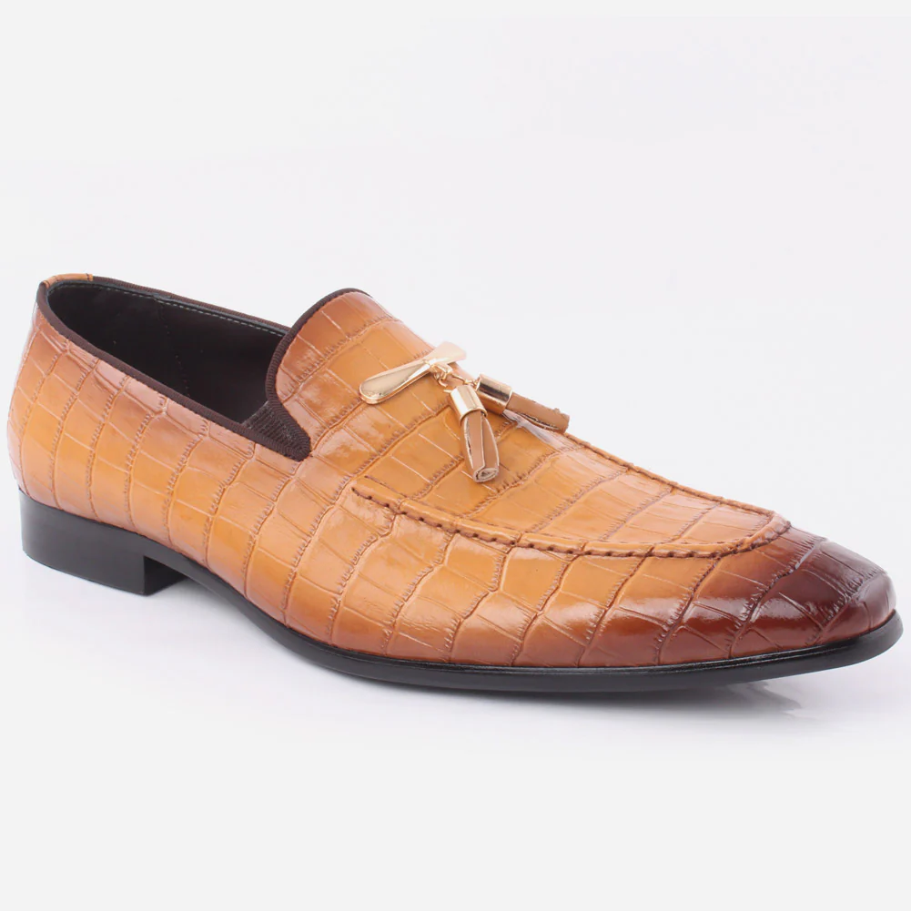 Men "Hugo" Sleek Almond Toe Slip On Shoes