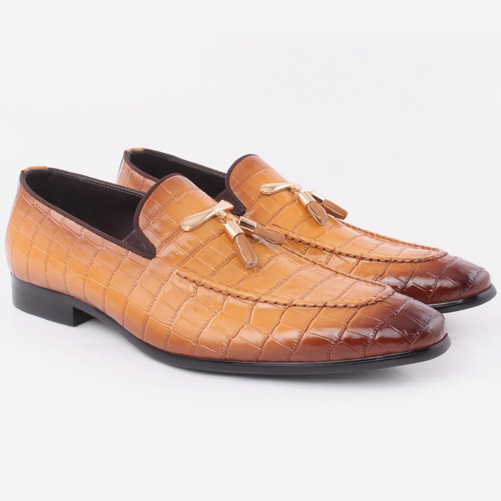 Men "Hugo" Sleek Almond Toe Slip On Shoes - Image 2