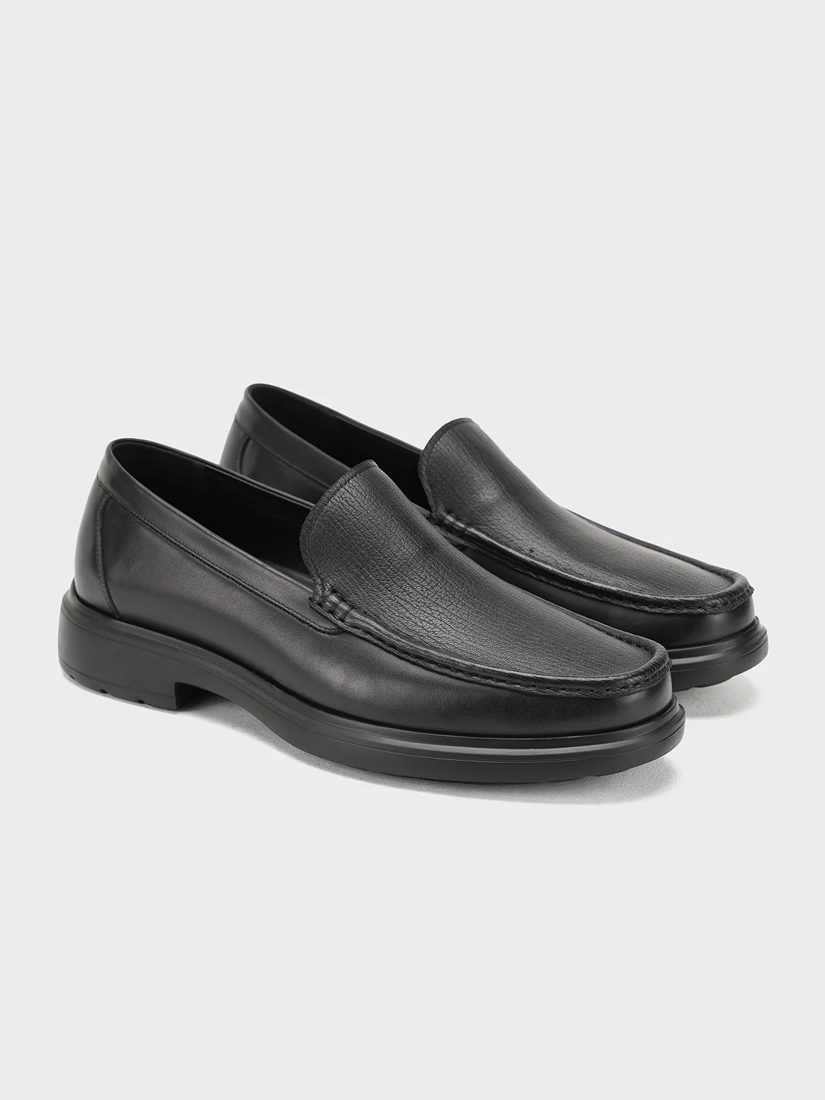 Men "HULDA" Easy to Wear Leather Formals - Image 4