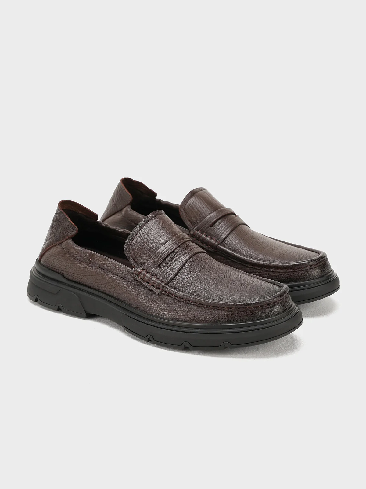 Men "LAKSHA" Perfect Leather Loafer Shoes - Image 3