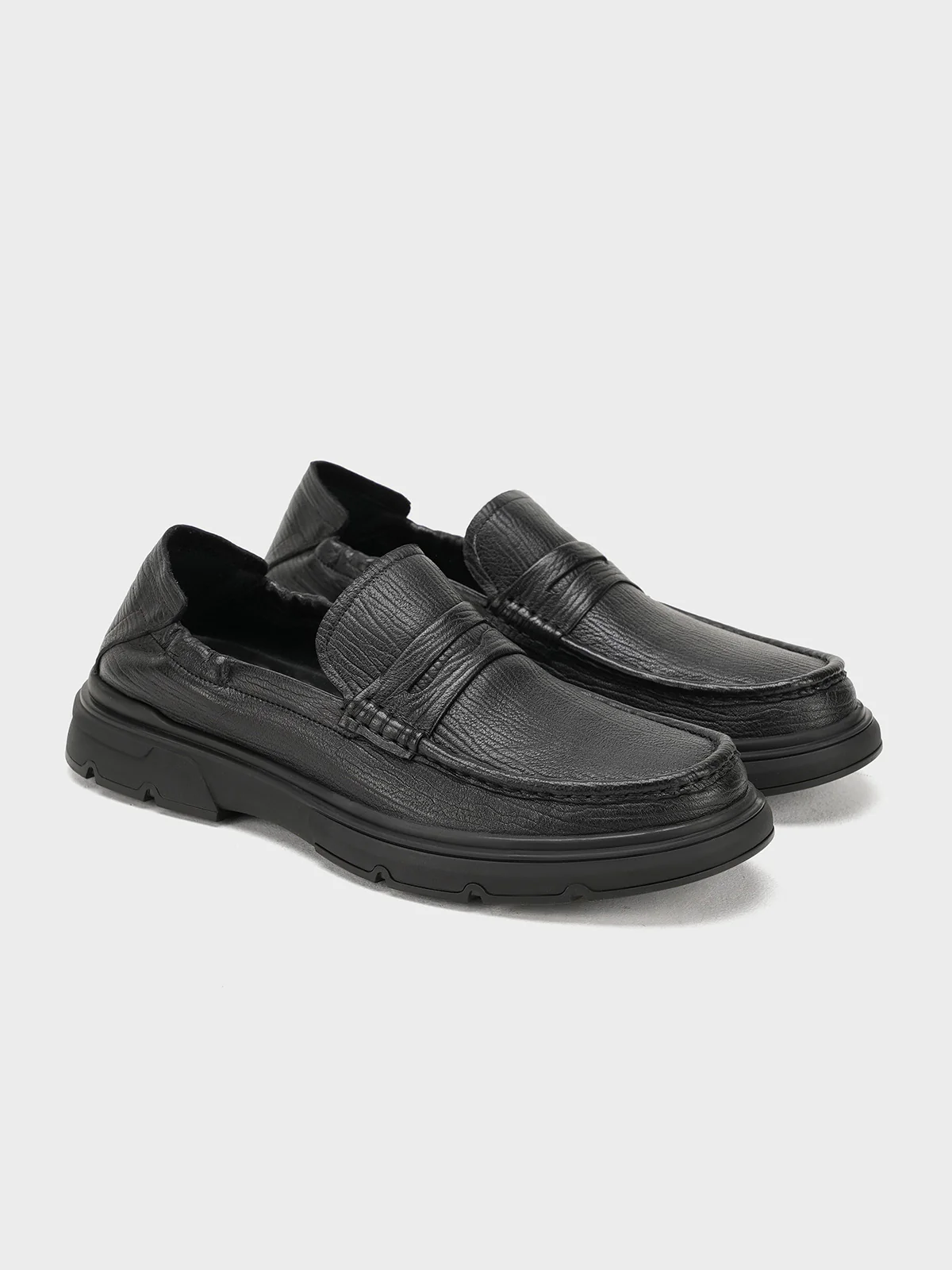 Men "LAKSHA" Perfect Leather Loafer Shoes - Image 4