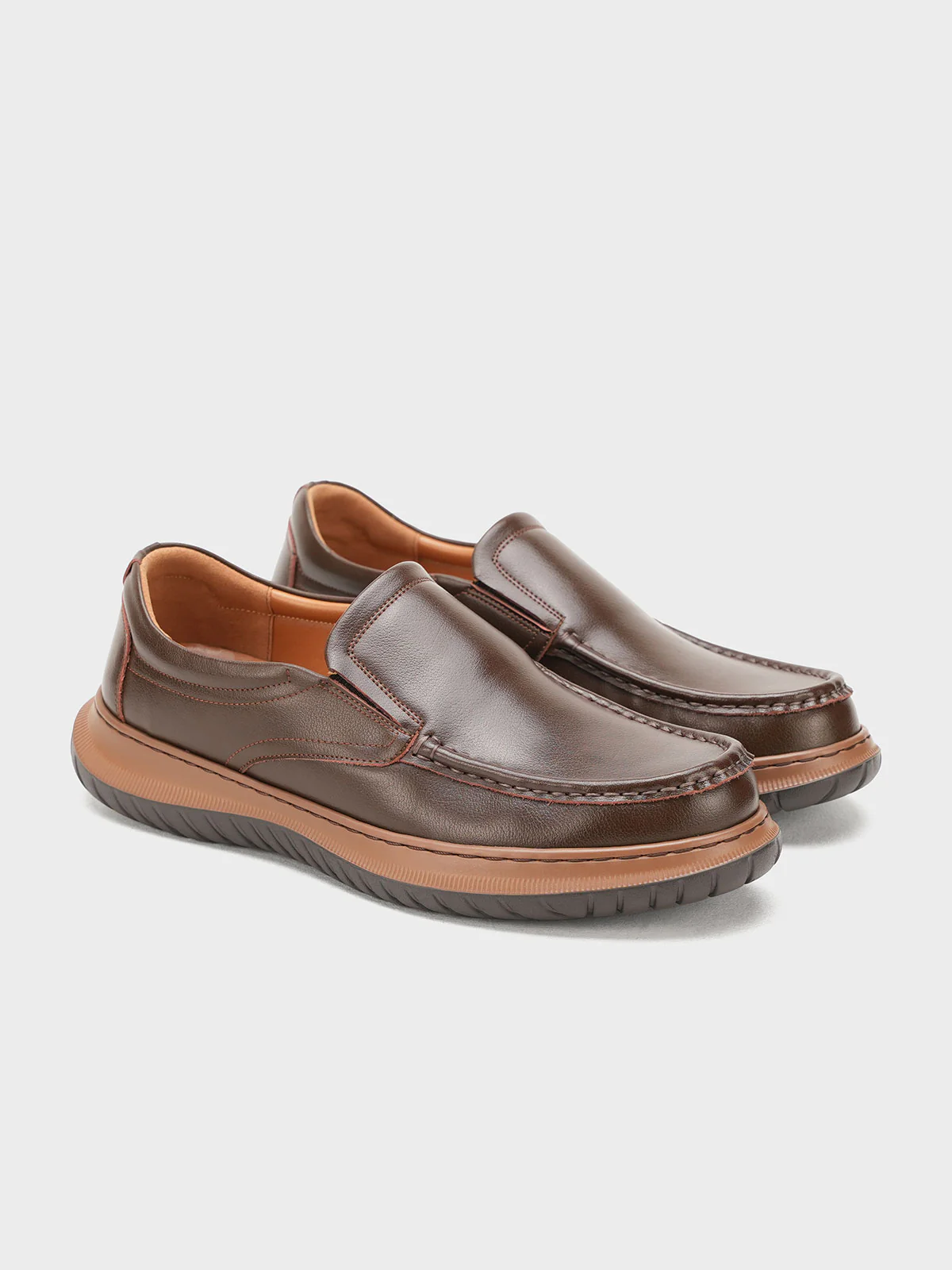 Men "LAREDO" Casual Slip On Leather Shoes - Image 2