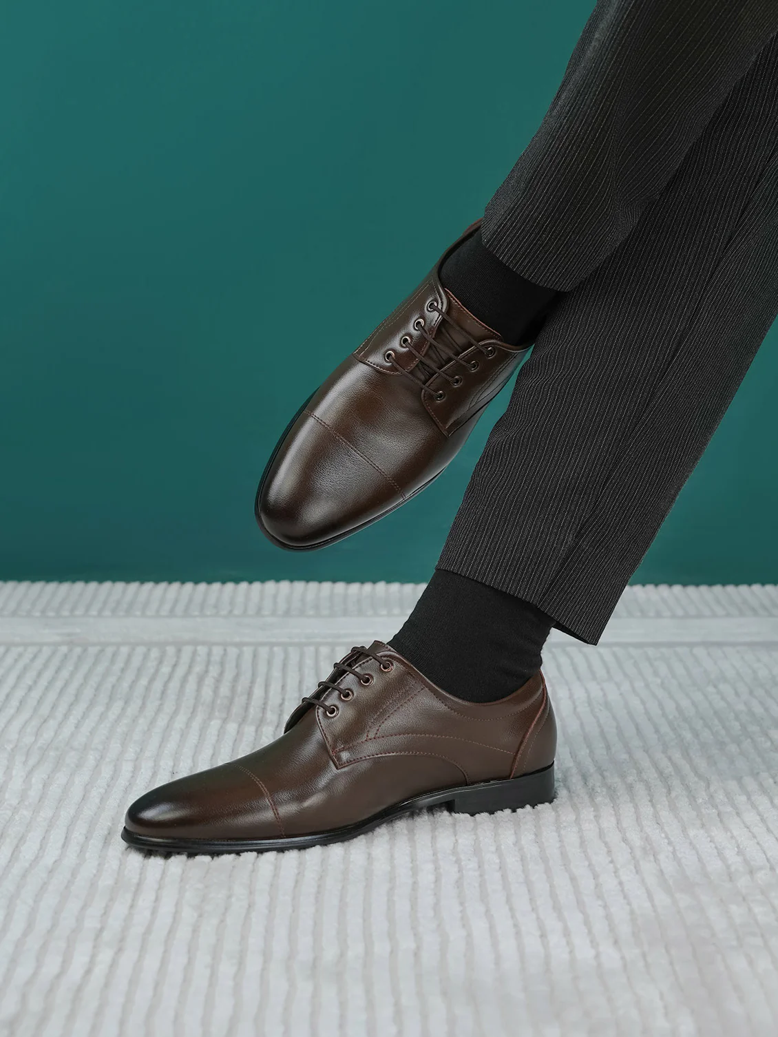 Men "LUKYAN" Lace-Up Leather Formal Shoes