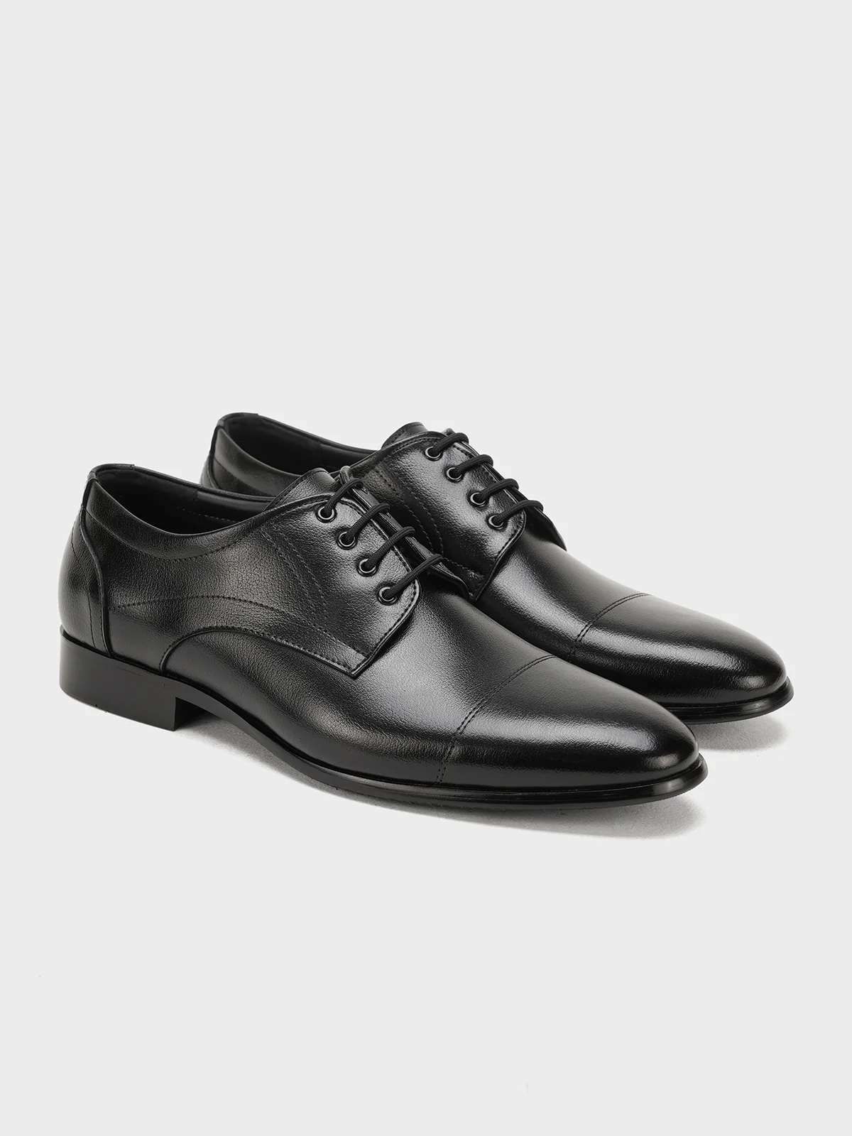 Men "LUKYAN" Lace-Up Leather Formal Shoes - Image 4