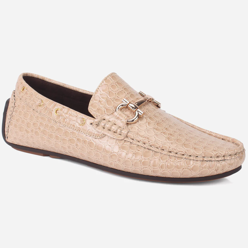 Men "ZILLA" Buckle Formal Moccasins