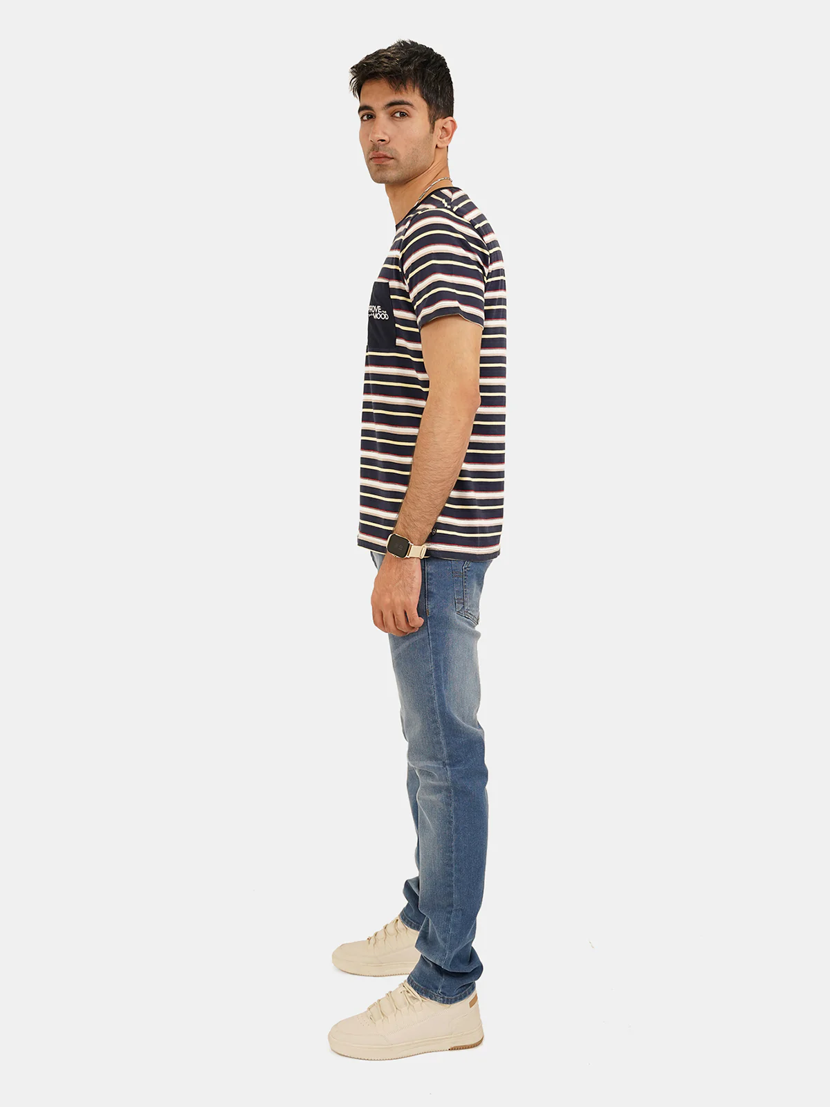"ALLETE" Crew Neck Regular Fit T-Shirt - Image 2