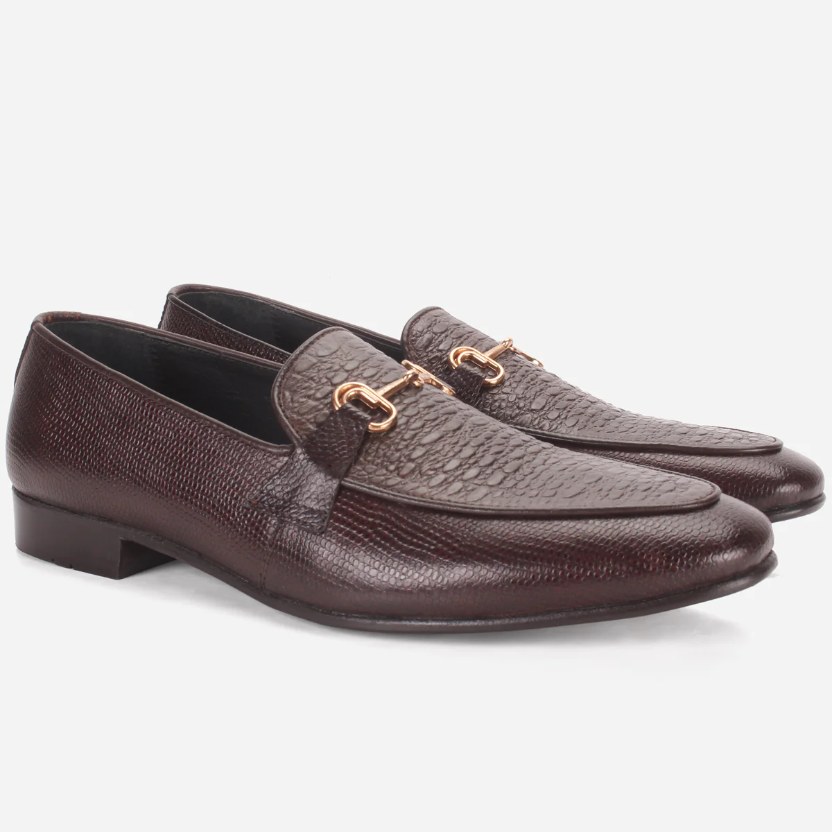 Mens "ASTON" Leather Slide-in Loafers Formal Shoes - Image 2