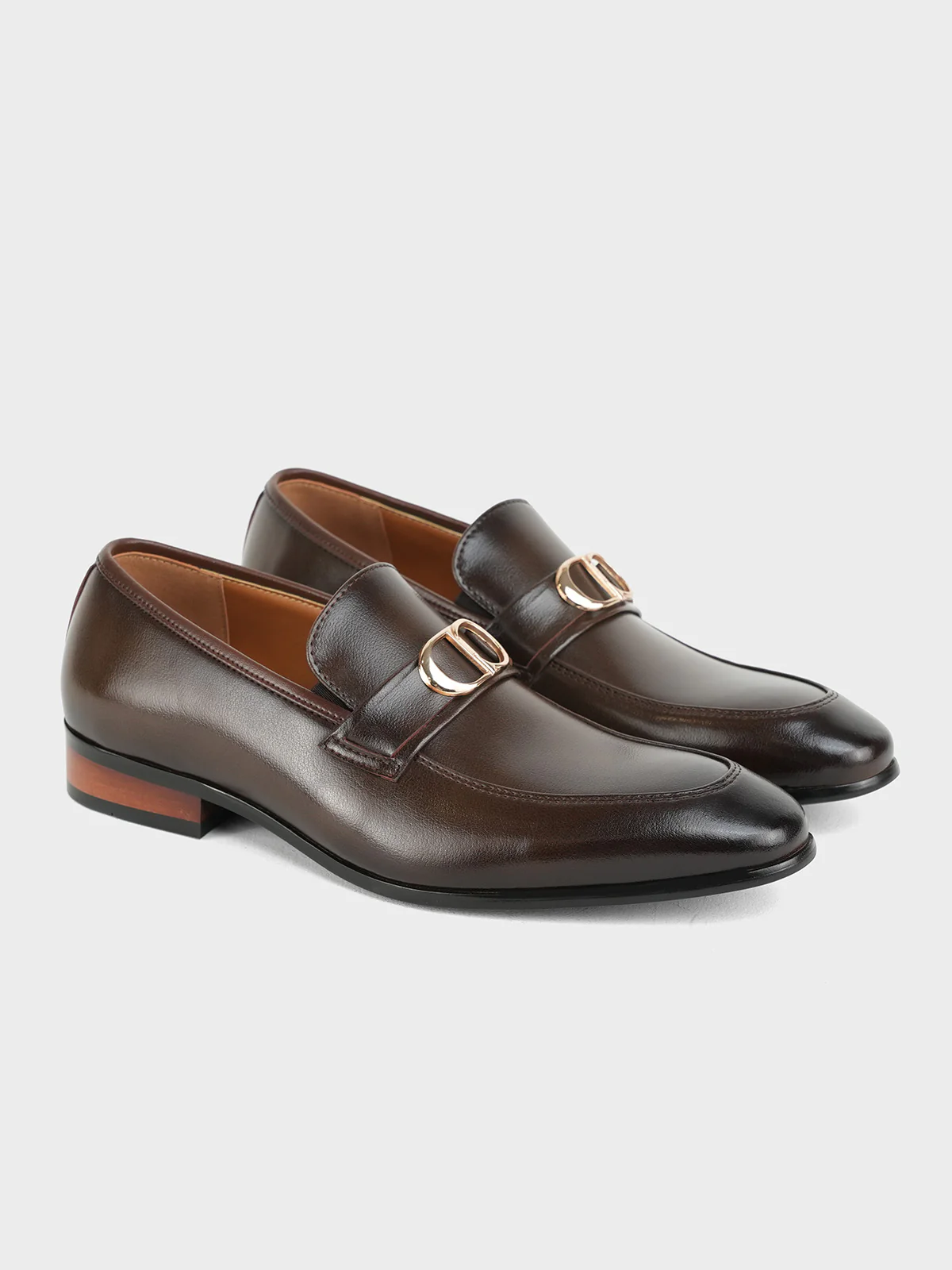 Mens "AUCOIN" Slip On Dress Leather Formals - Image 2
