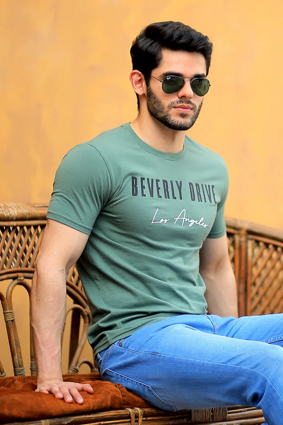 Mens "AZAAR" Graphic Casual T-Shirt - Image 5