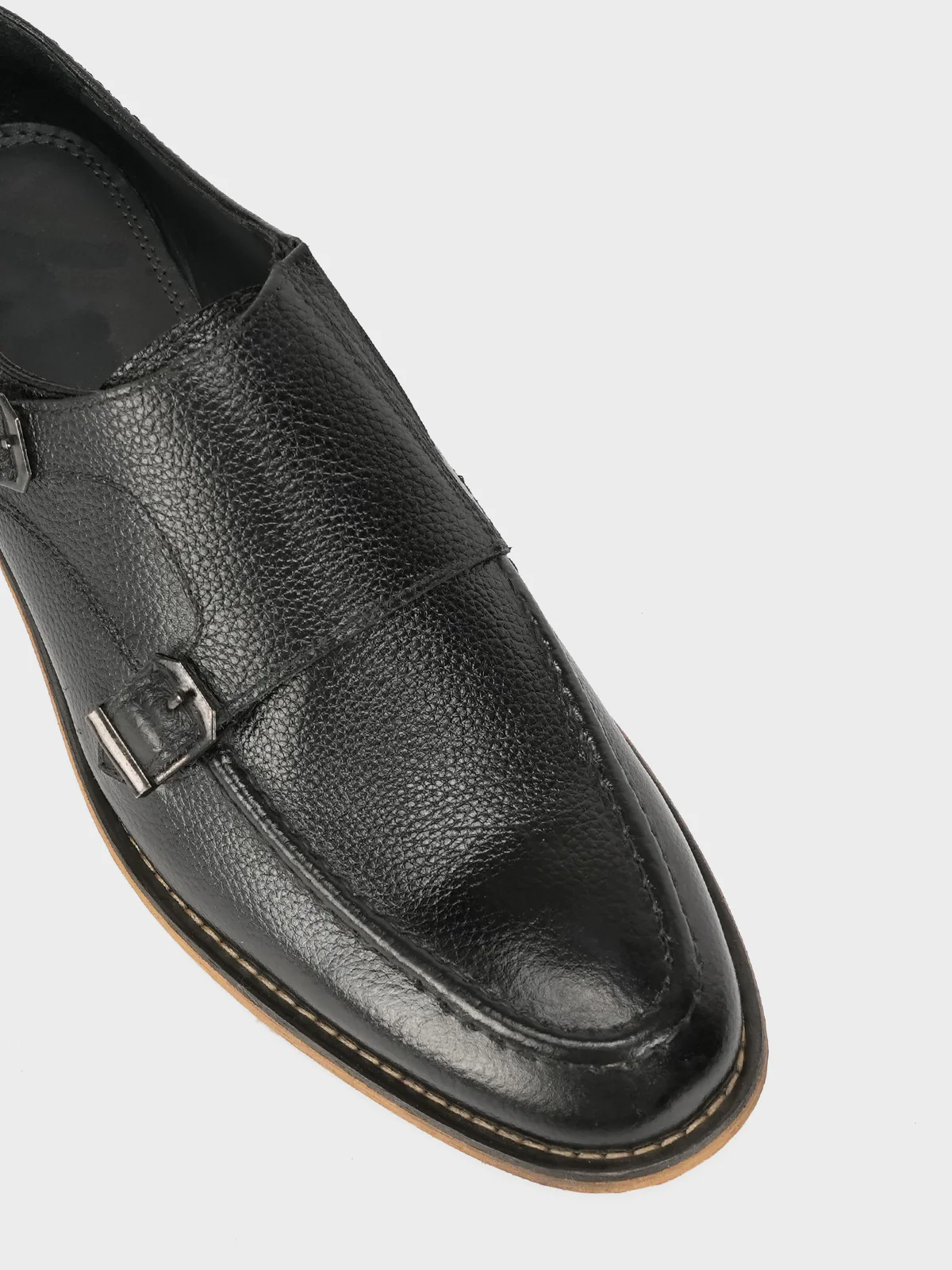 Men's "BOSTON" Leather Monk Strap Dress Shoes - Image 4