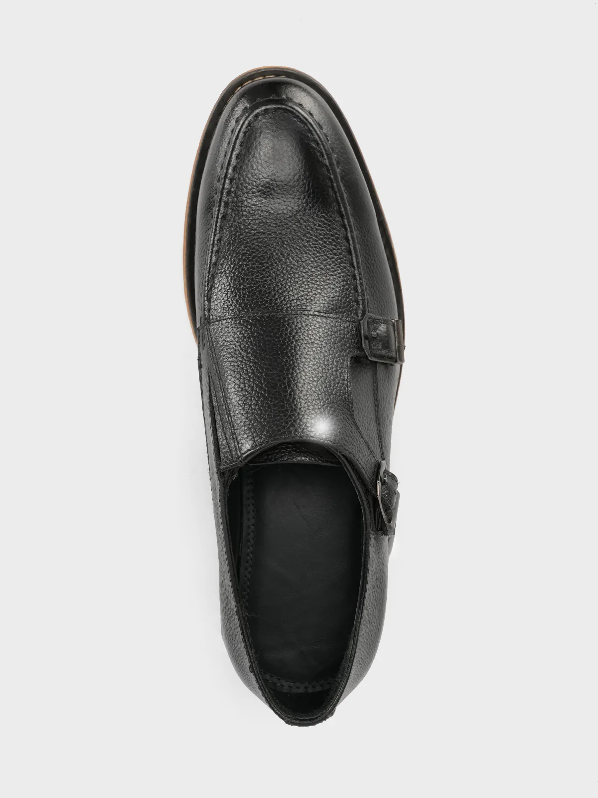 Men's "BOSTON" Leather Monk Strap Dress Shoes - Image 5