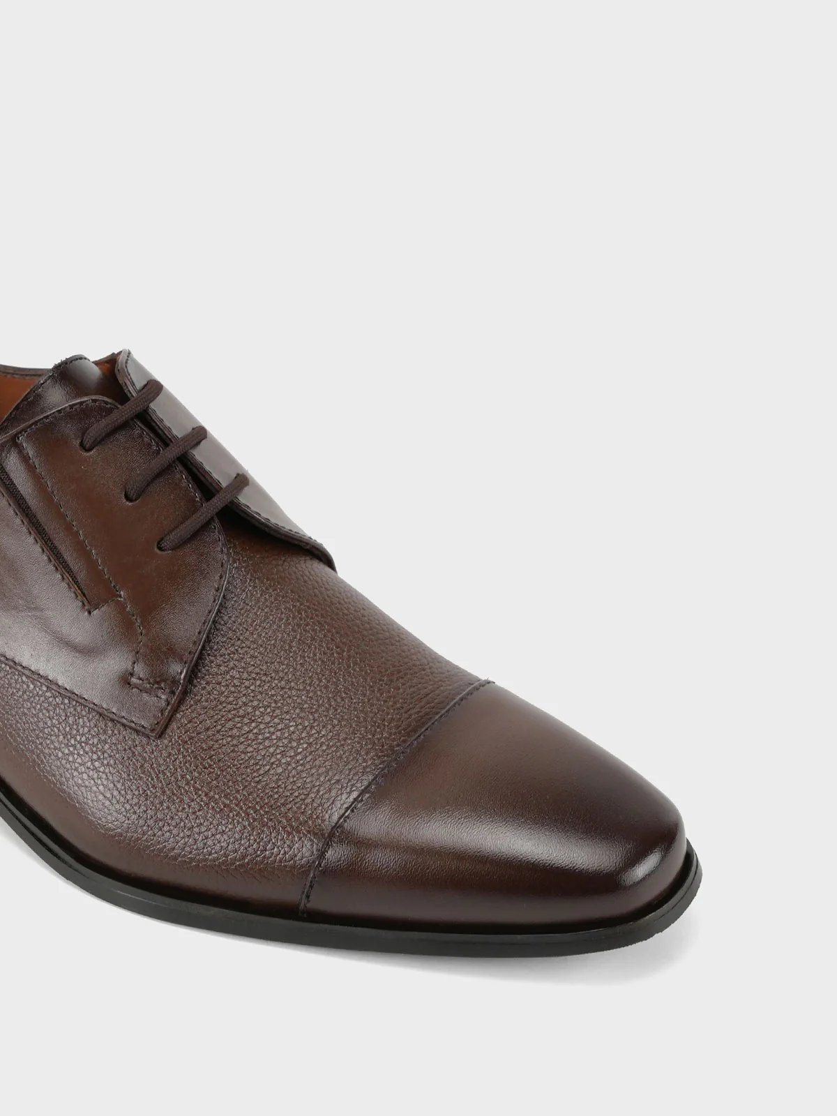 Mens "DALTON" Leather Lace up Formal Shoes - Image 7