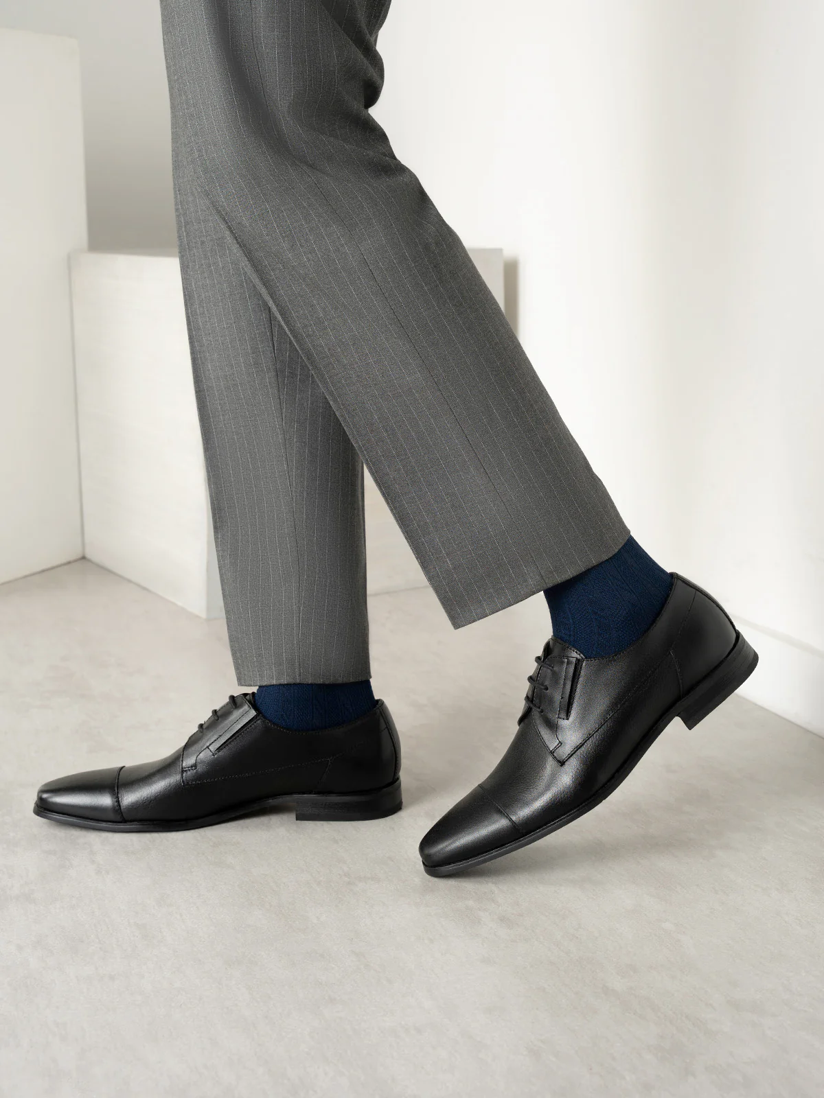 Mens "DALTON" Leather Lace up Formal Shoes - Image 6