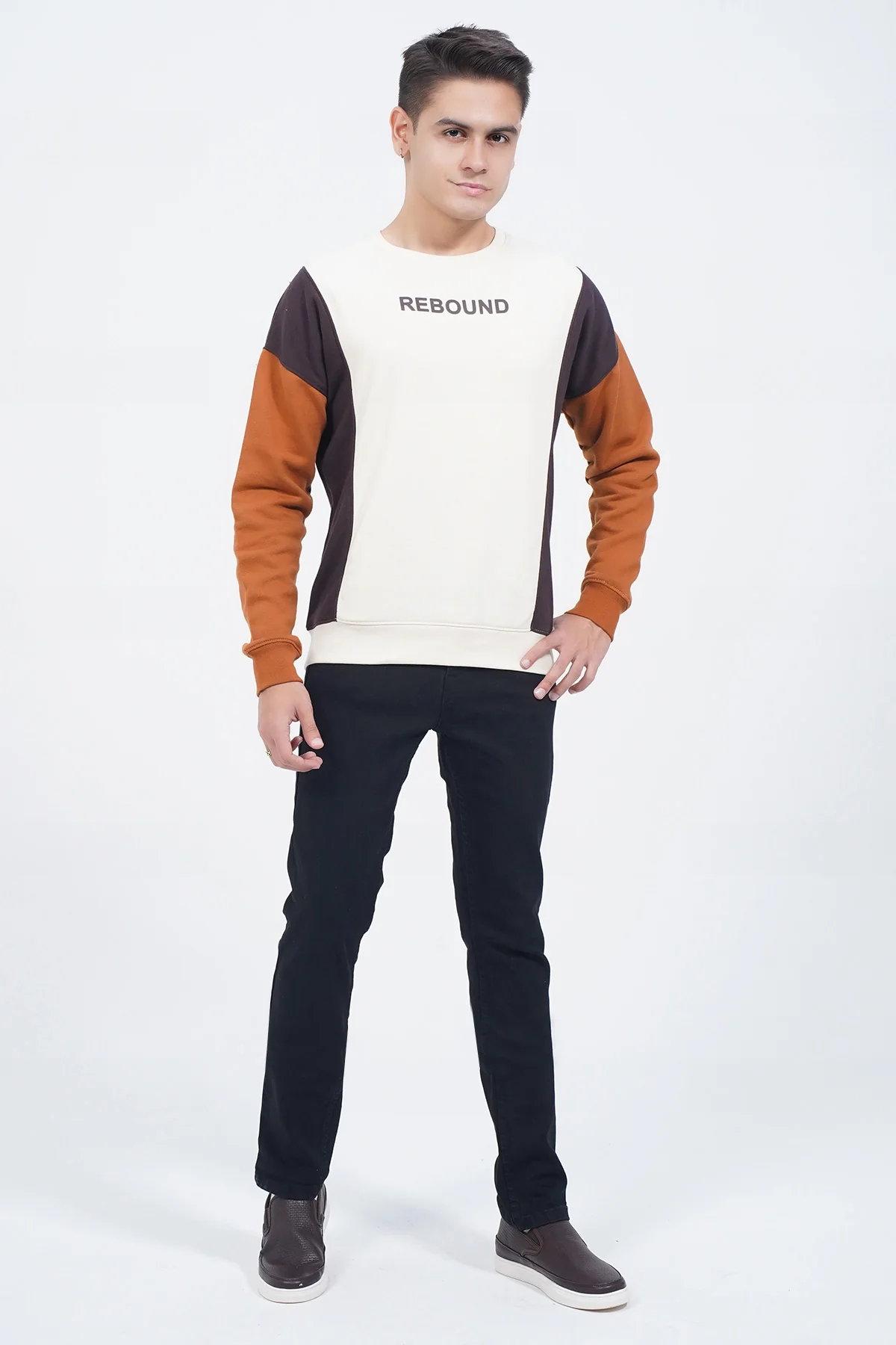 Mens "DANRELLE" Crew Neck Long Sleeves Sweatshirt - Image 4