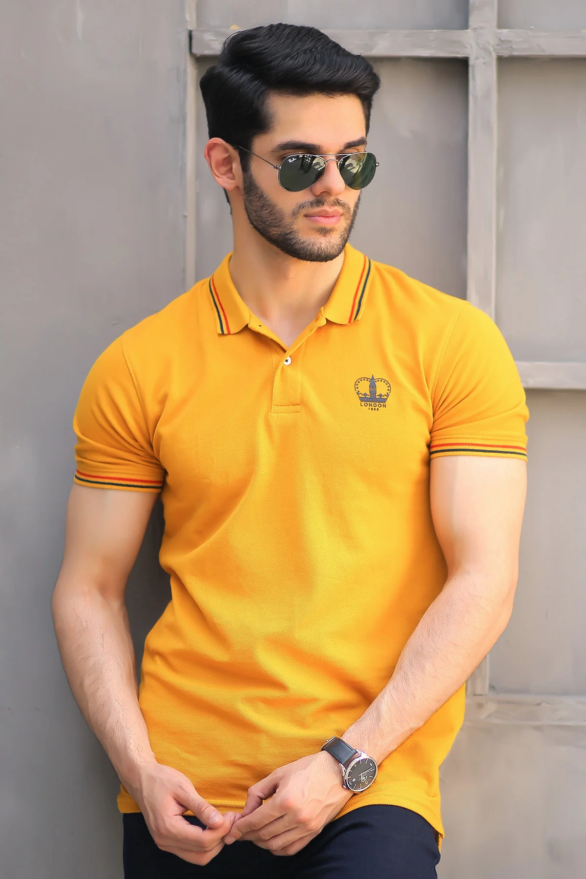 Mens "DELMONT" Basic Cotton Polo T-Shirt - Image 2