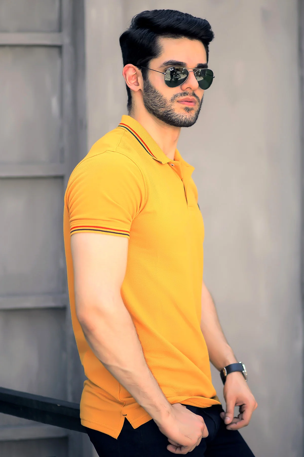 Mens "DELMONT" Basic Cotton Polo T-Shirt - Image 3