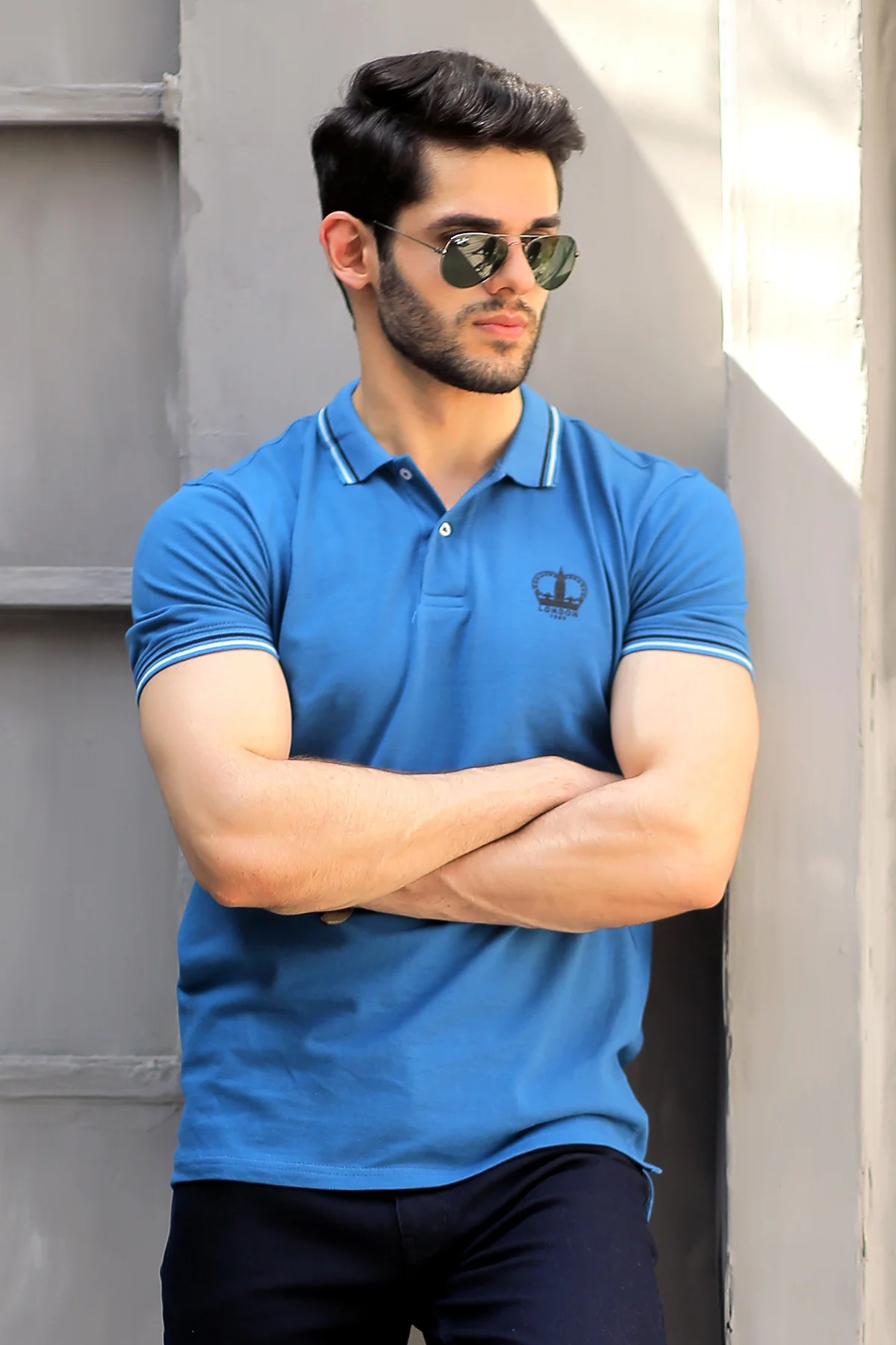 Mens "DELMONT" Basic Cotton Polo T-Shirt - Image 2