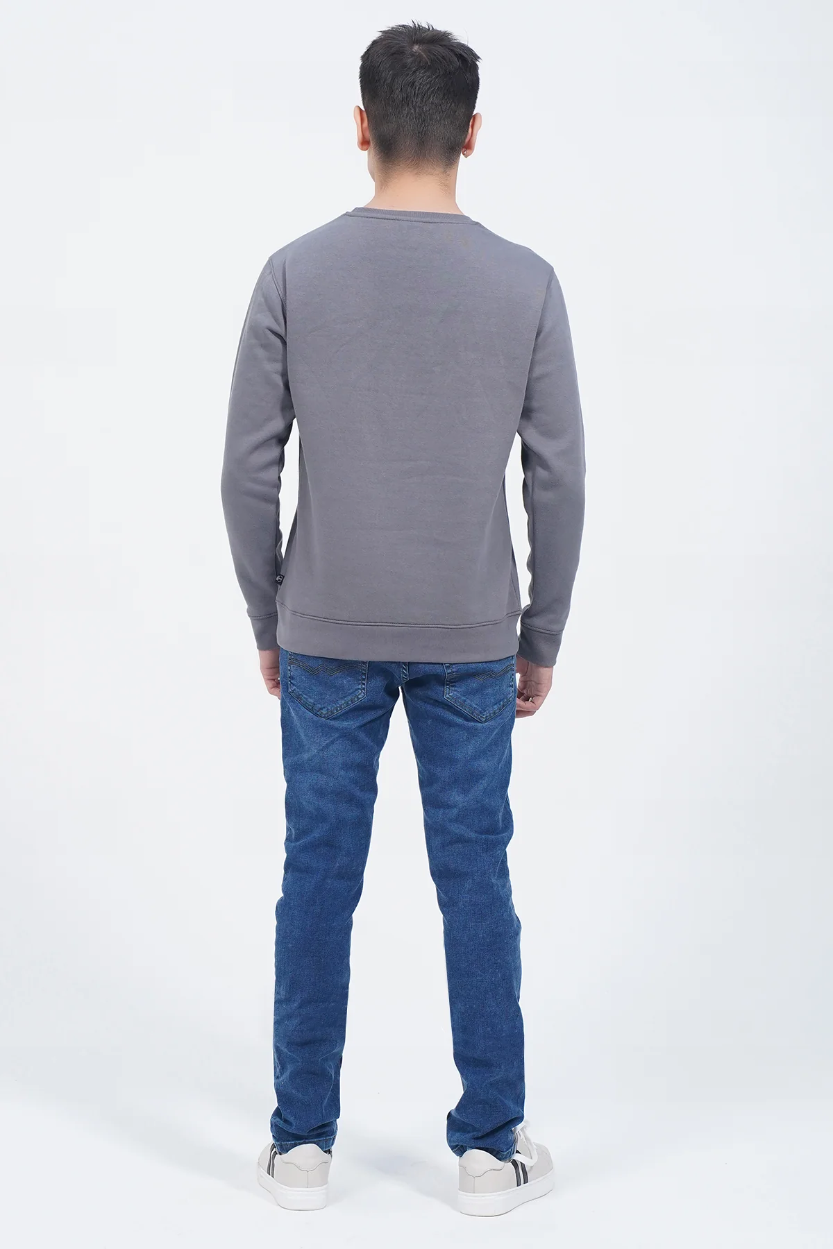 Mens "DOUGER" Crewneck Long Sleeve Sweatshirt - Image 3