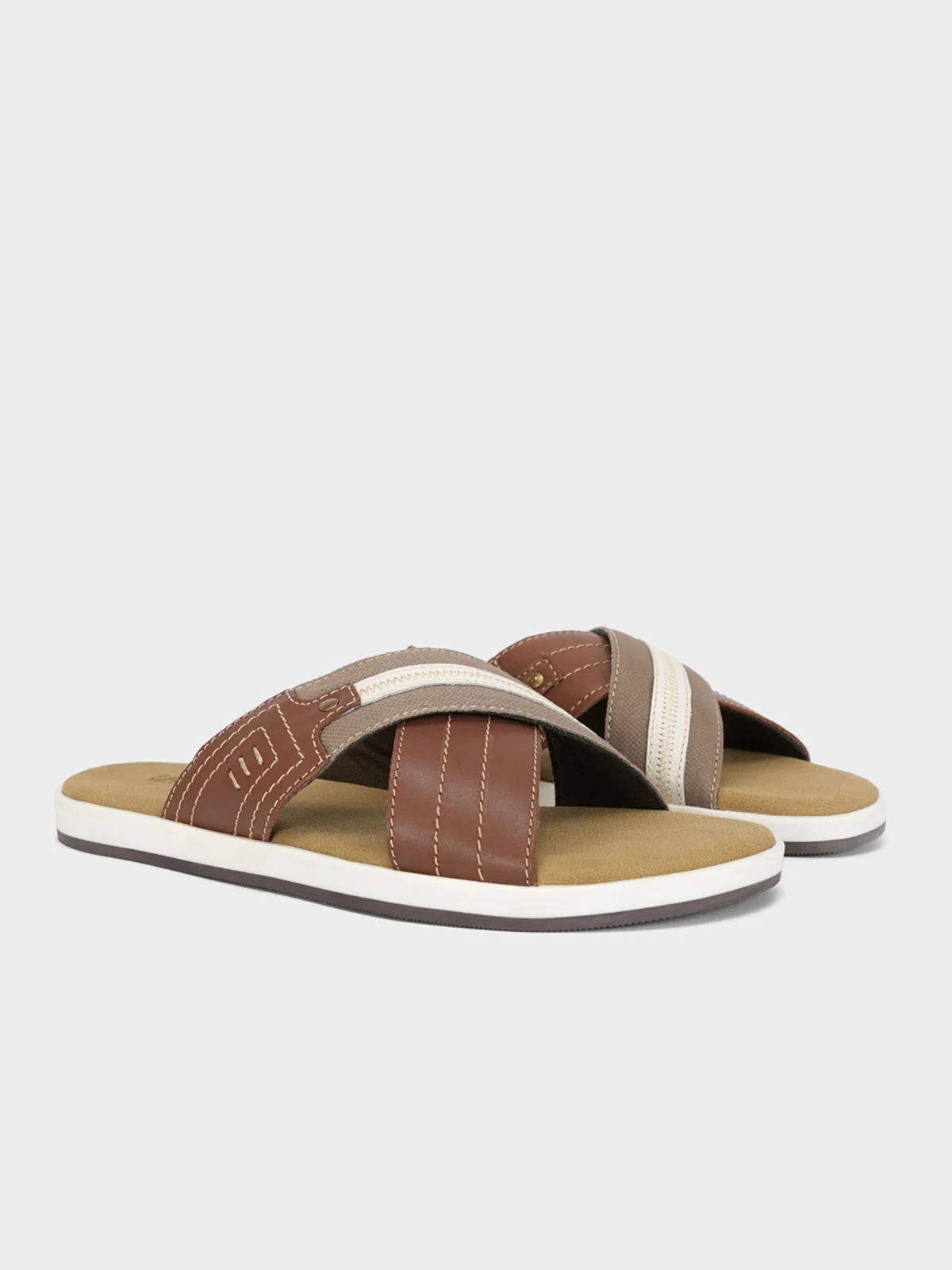Mens "DUCASSE" Casual Open Toe Slippers - Image 2