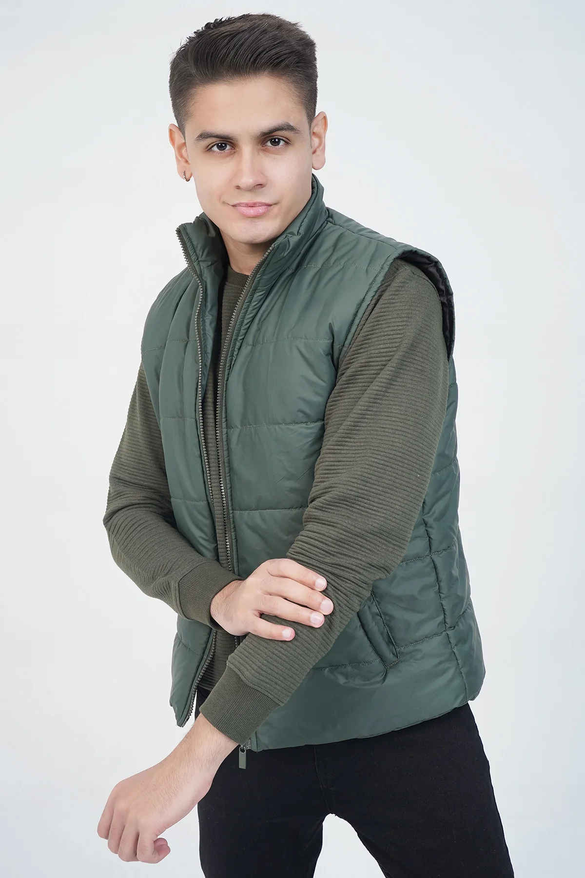 Mens "ECRAF" Puffer Winter Jacket Outerwear - Image 2