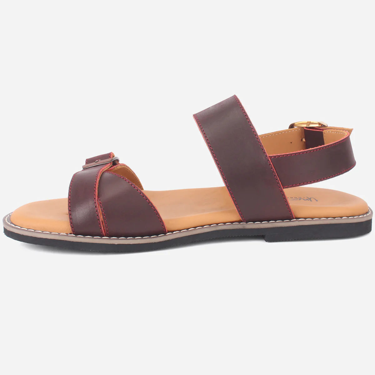 Mens "EHA" Leather Comfort Sandals - Image 3