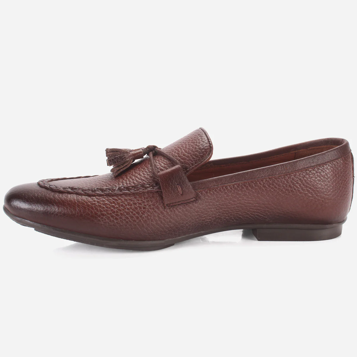 Mens "ENDSON" Leather Formal Slip-on Dress Shoes - Image 3