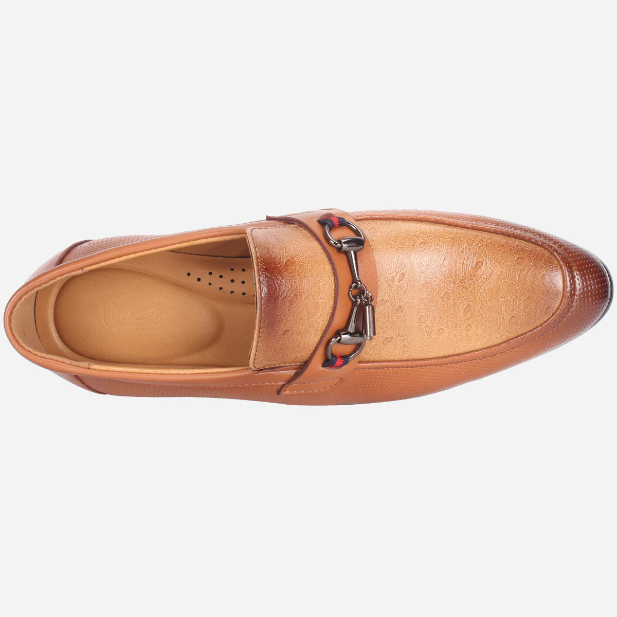 Mens "FYRRE" Leather Dress Formal Slide In Shoes - Image 4