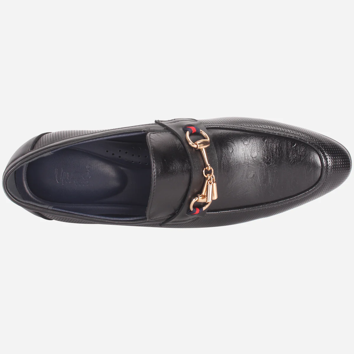 Mens "FYRRE" Leather Dress Formal Slide In Shoes - Image 4