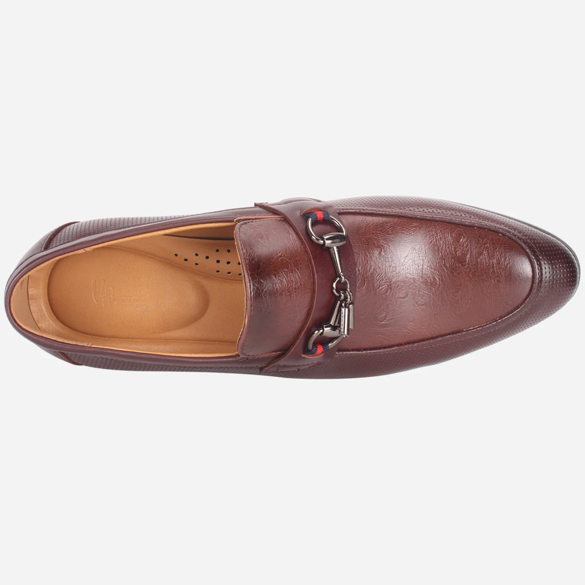 Mens "FYRRE" Leather Dress Formal Slide In Shoes - Image 4