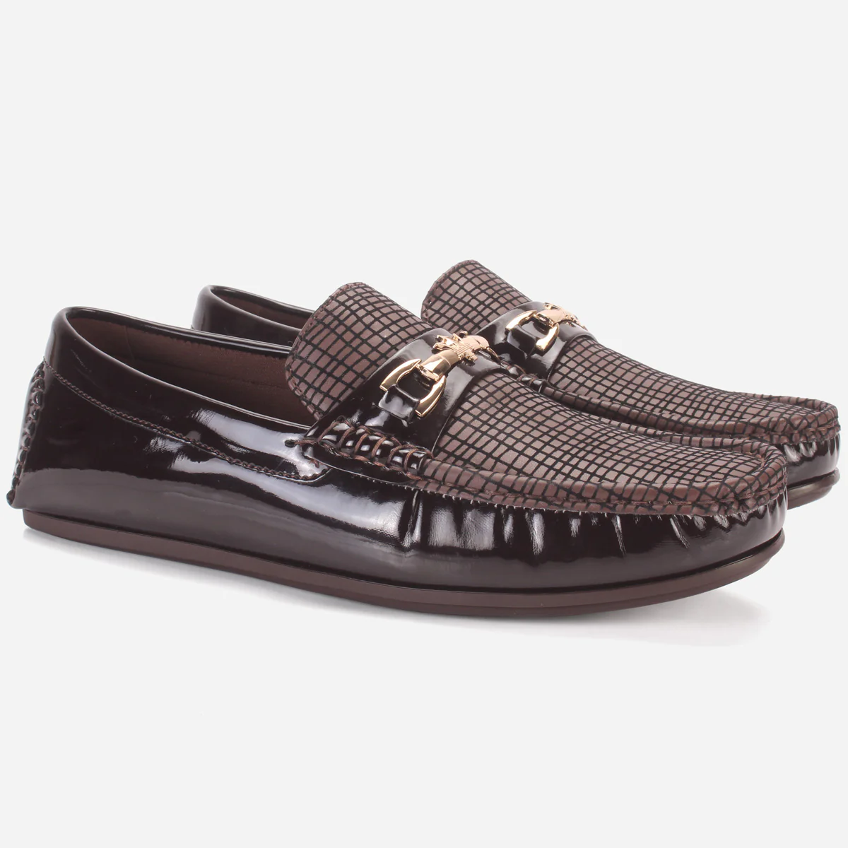 Men's "GAMMA" Textured Comfort Moccasins Shoes - Image 2