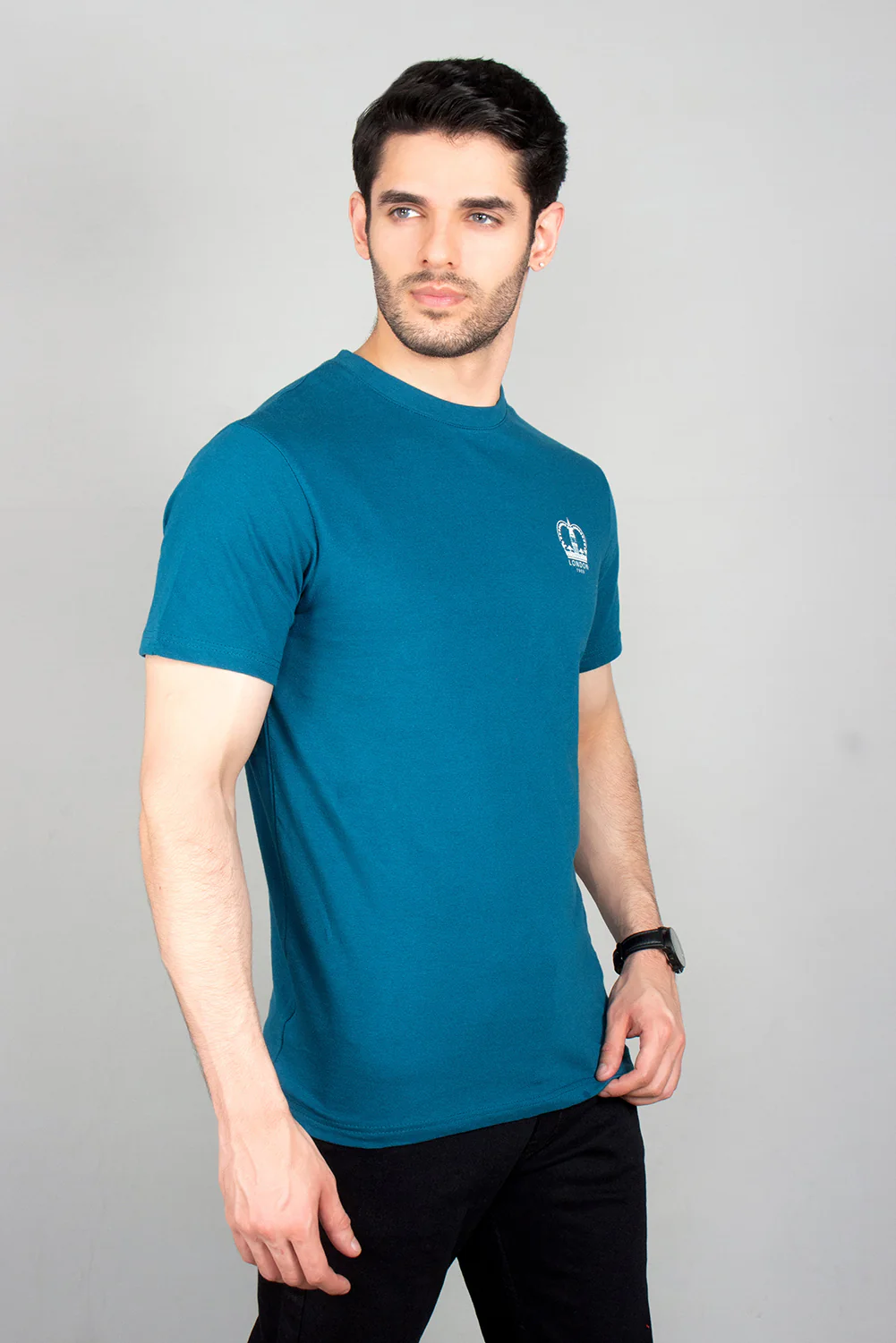 Men's "GUAZ" Cotton Casual Crew Neck Shirt - Image 3