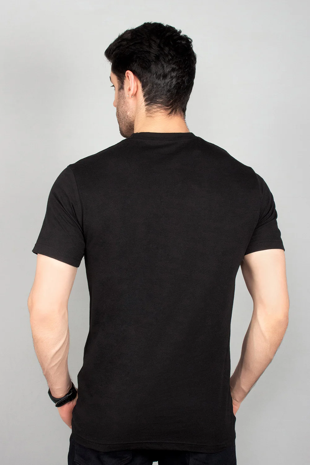 "GUAZ" Crew Neck Slim Fit T-Shirt - Image 5