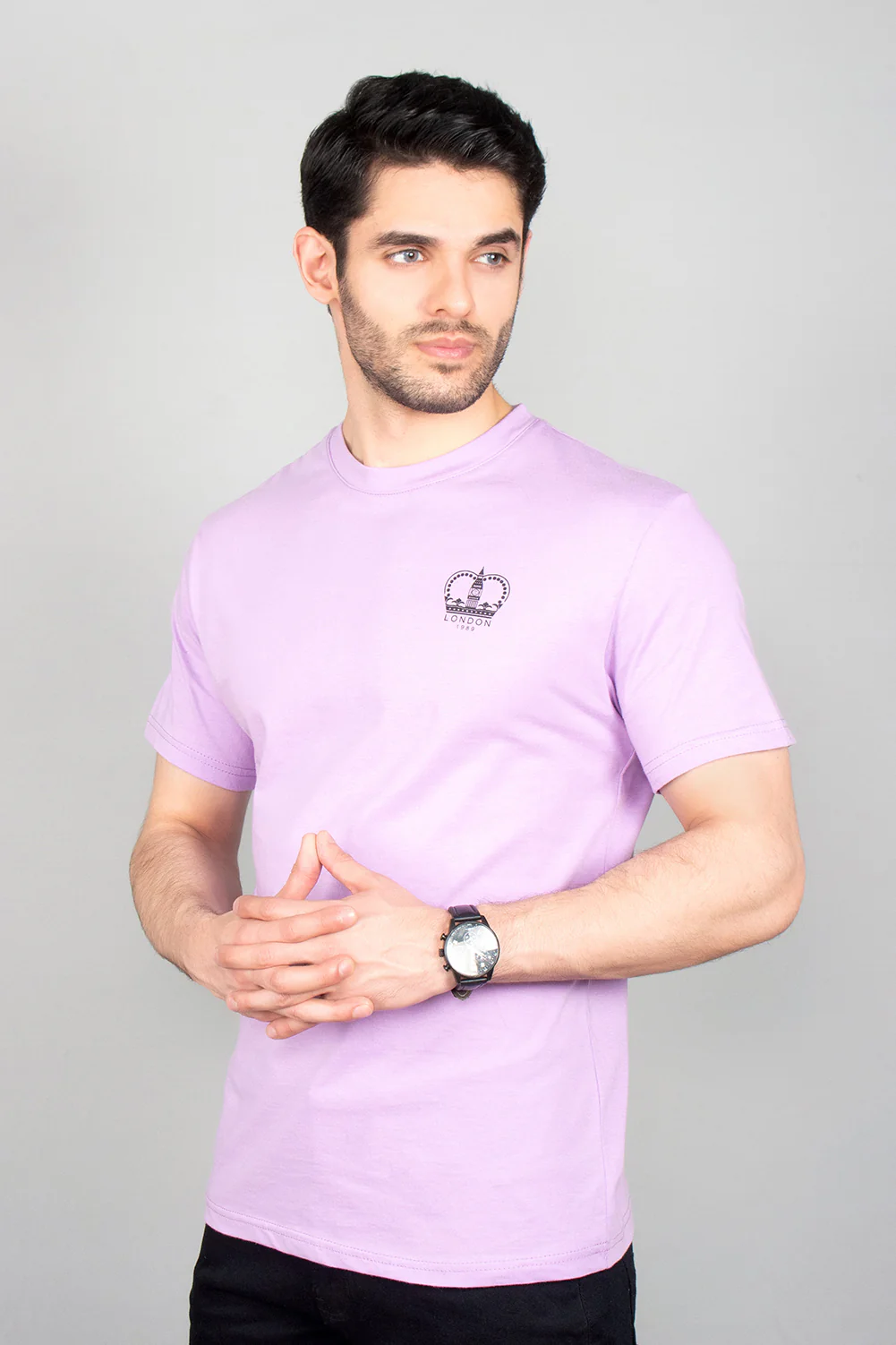 Men's "GUAZ" Cotton Casual Crew Neck Shirt - Image 2