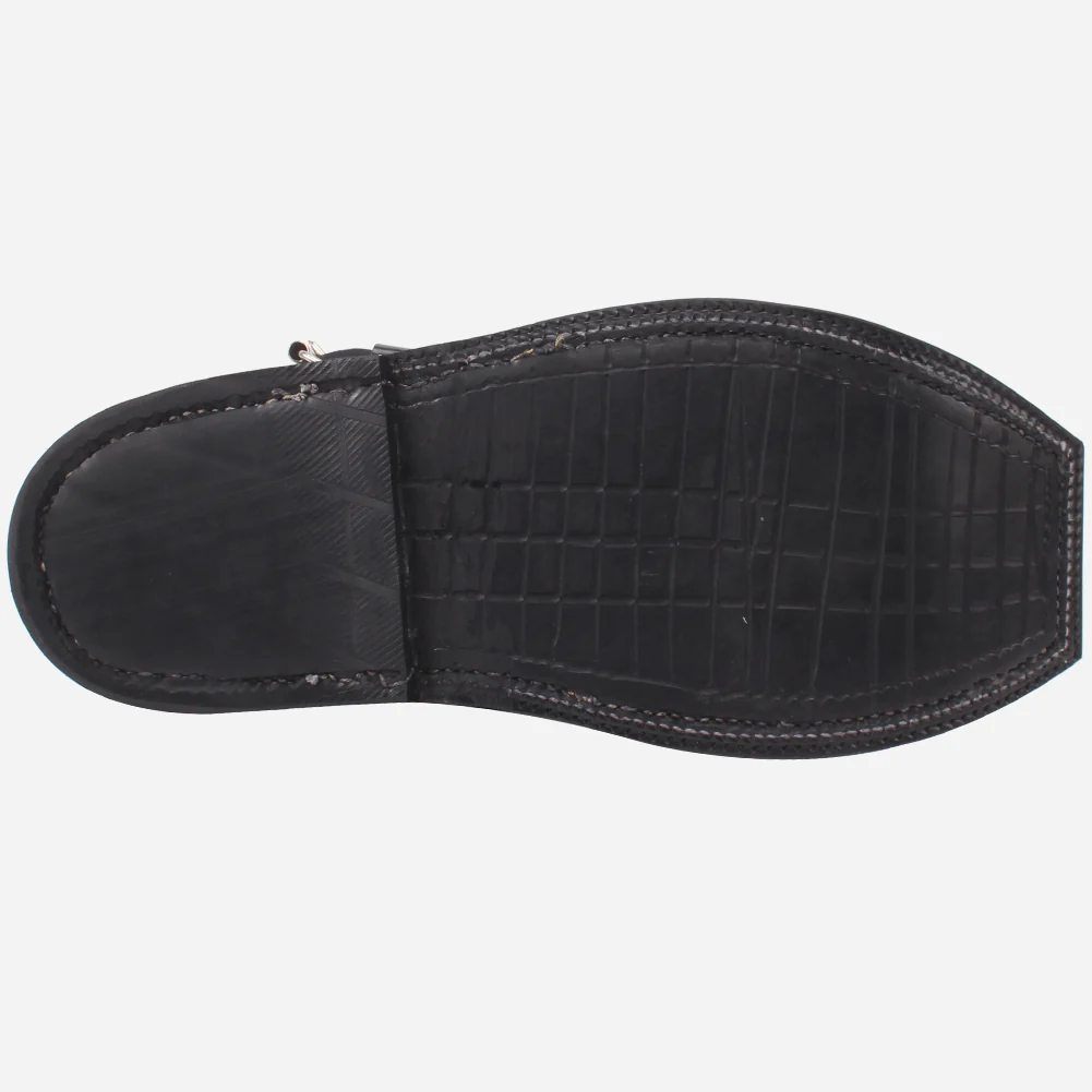 Mens "HADI" Leather Peep-toe Peshawari Sandals - Image 5